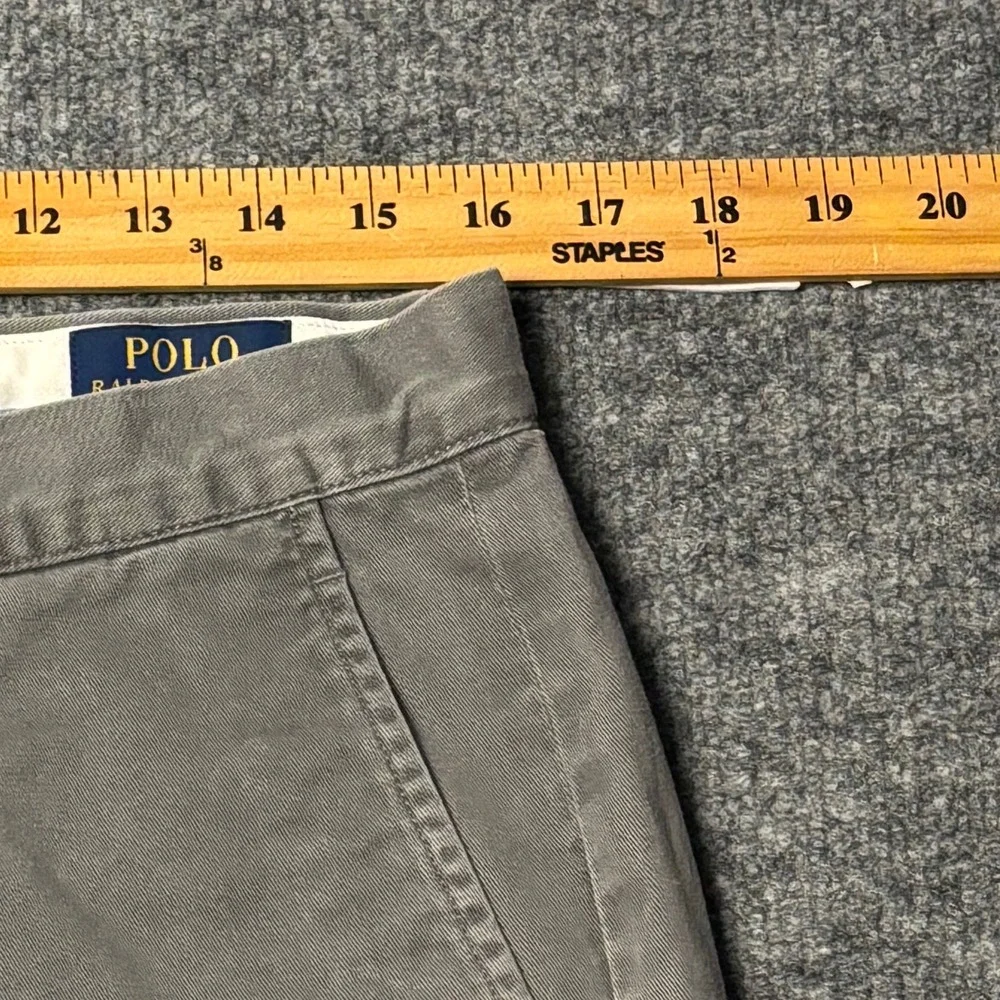 Polo Ralph Lauren Men's 32x32 Gray‎ Straight Fit Chino Pants Classic Trousers